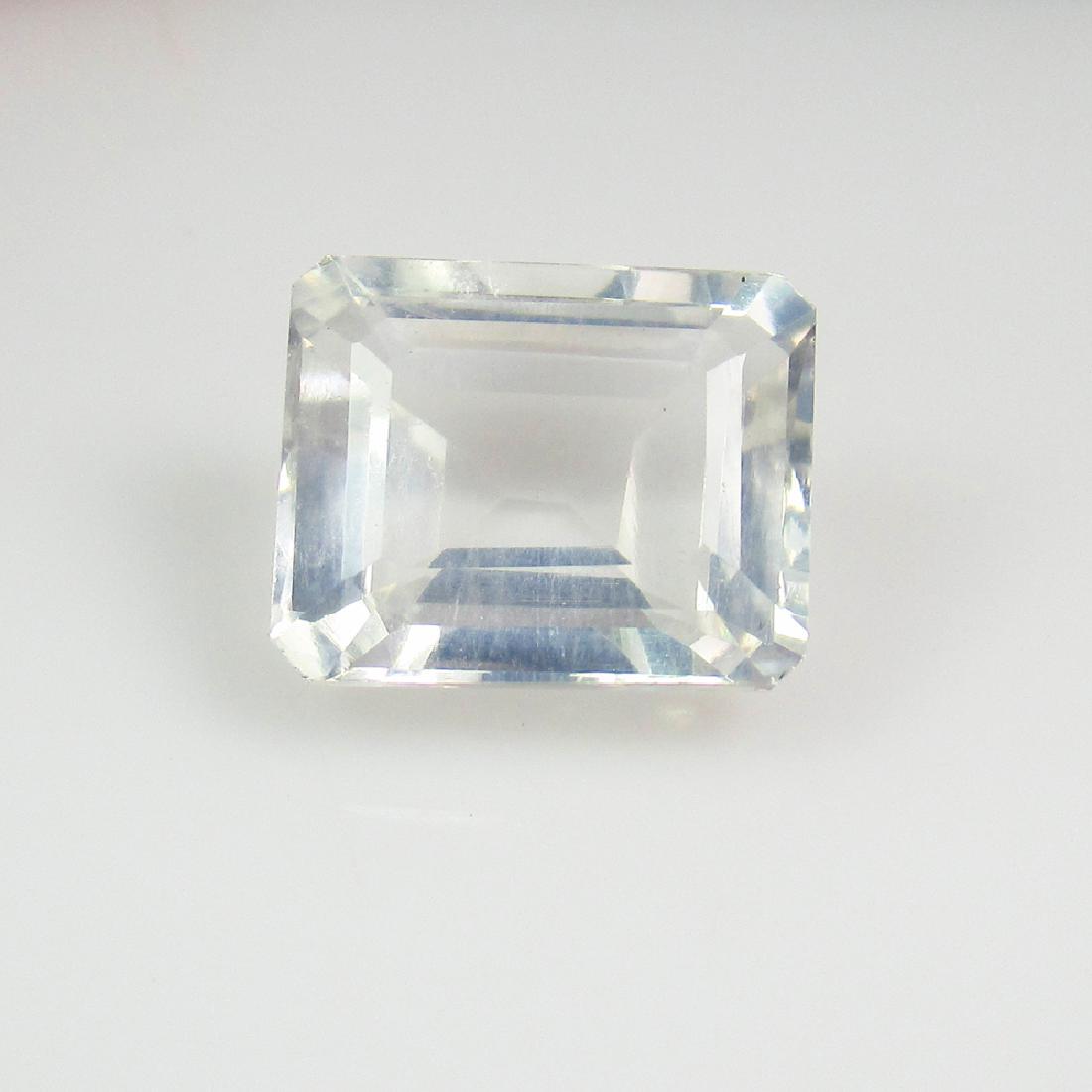 5.46 Ctw Natural White Rock Crystal Octagon Cut (1 of 2)