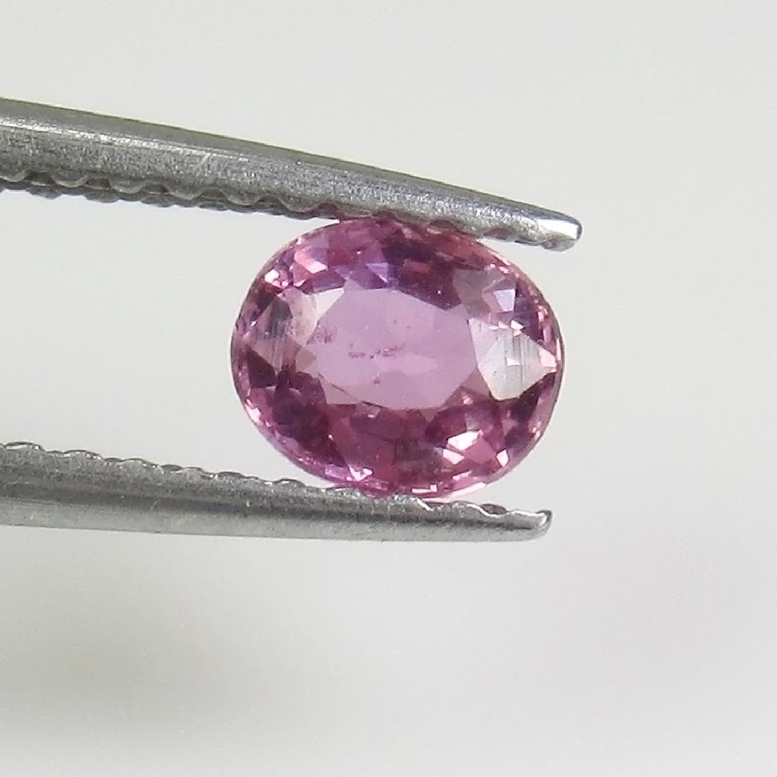 0.47 Ctw Natural Ceylon Pink Sapphire 5X4 mm Oval Cut (1 of 2)
