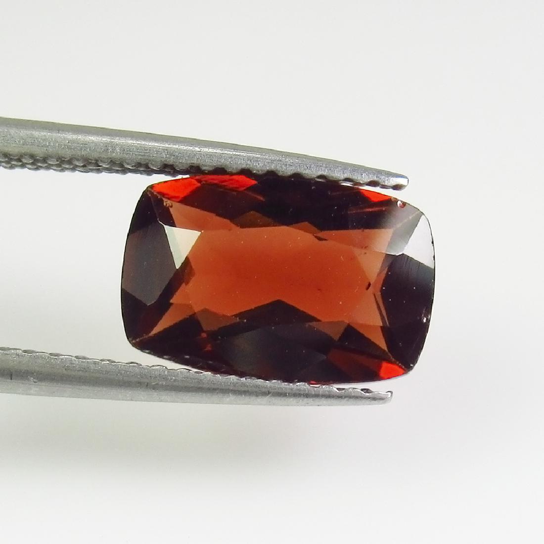 2.79 Ctw Natural Red Hessonite Garnet Cushion Cut (1 of 2)