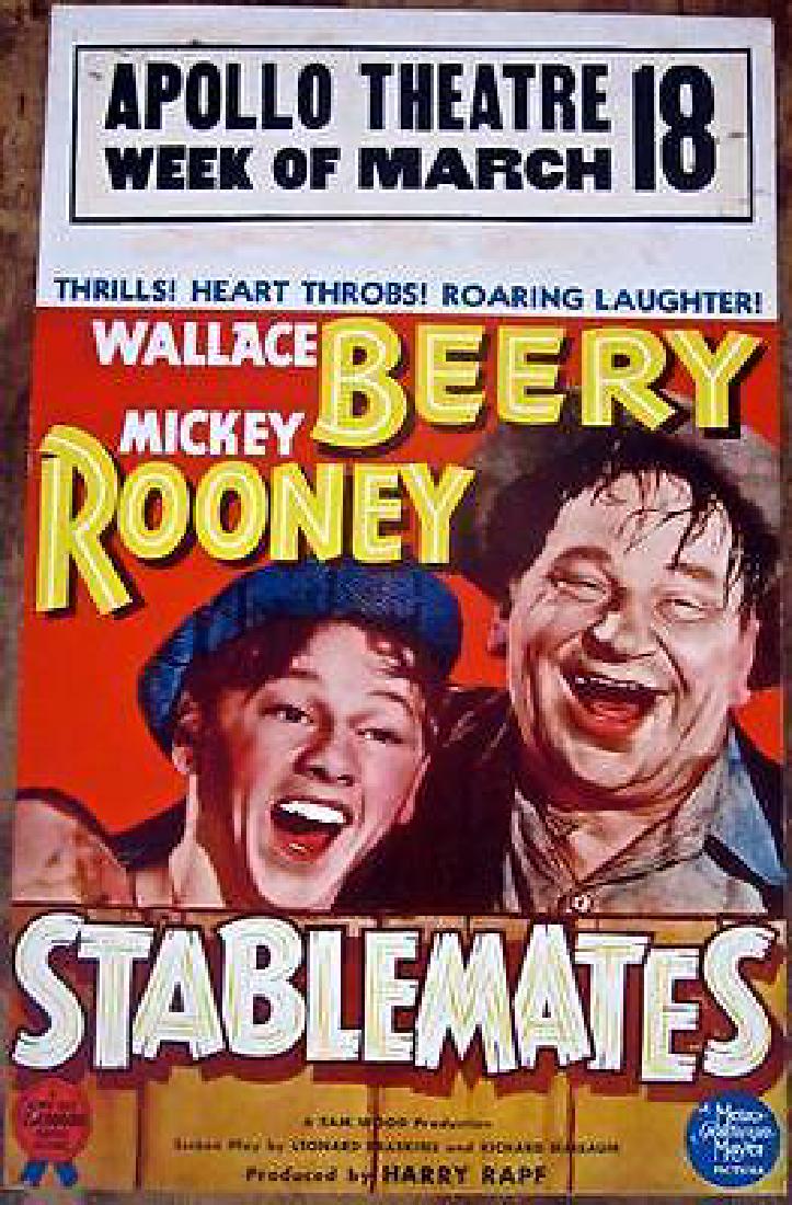 STABLEMATES – ORIGINAL 1938 WINDOW CARD POSTER – (1 of 1)