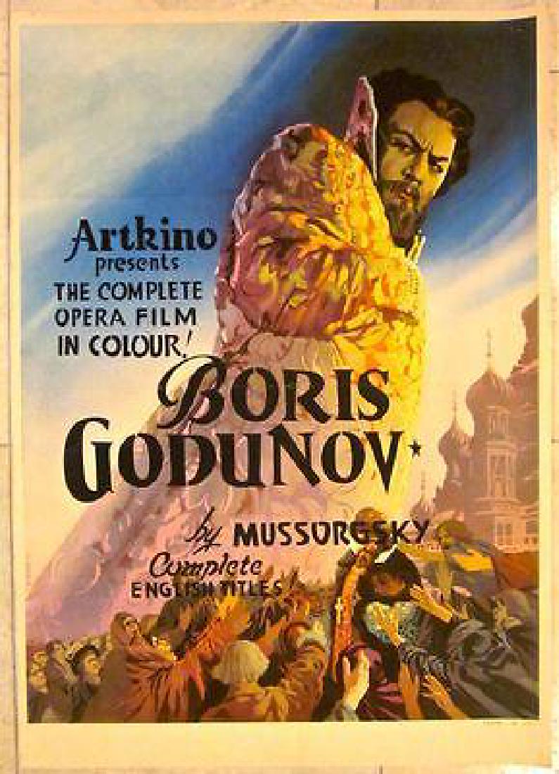 BORIS GODUNOR – ORIGINAL 1954 RUSSIAN POSTER – RARE H. (1 of 1)