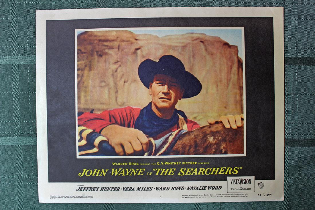 The Searchers (Warner Bros., US, 1956) lobby card #4: Description The Searchers (1956) An American Civil War veteran embarks on a journey to rescue his niece from the Comanches. Director: John Ford Writers: Frank S. Nugent (screenplay), Alan Le May (from