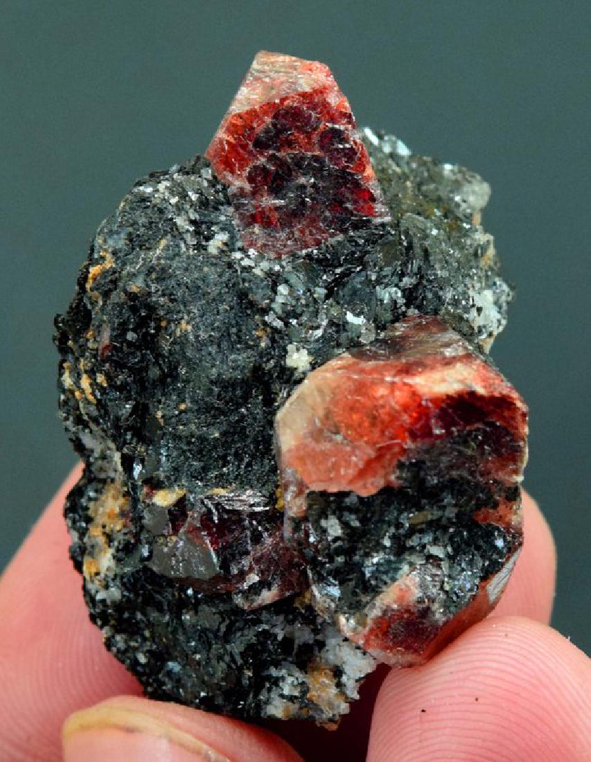 32 Gram Terminated Blood Red Color Rare Zircon Crystals: 32 Gram Terminated Blood Red Color Rare Zircon Crystals On Matrix Specimen - Origin: Skardu Pakistan WEIGHT : 32 Gram dimension : 41*30*19 mm DHL GLOBAL Shipping Reserve: $45.00 Shipping: Domestic: Fl