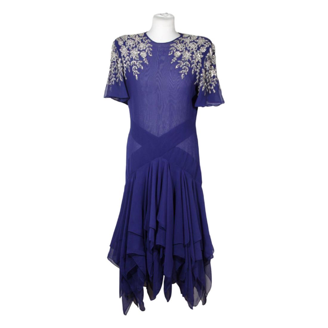 Unsigned Vintage Long Evening Dress (1 of 7)