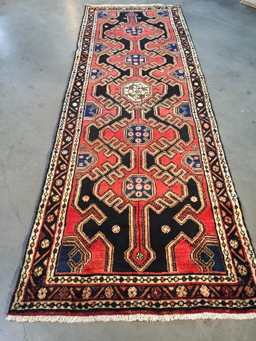 AUTHENTIC VINTAGE PERSIAN RUNNER 3.3x9.8 (1 of 9)