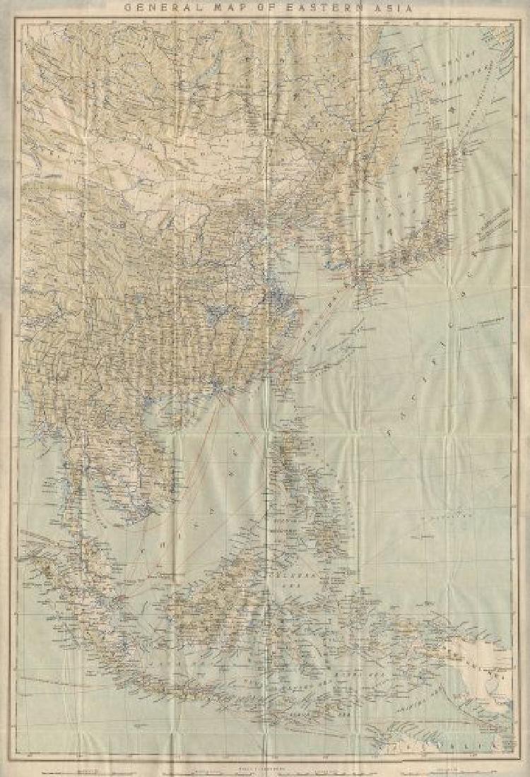 General Map of Eastern Asia'. China Japan Philippines (1 of 2)
