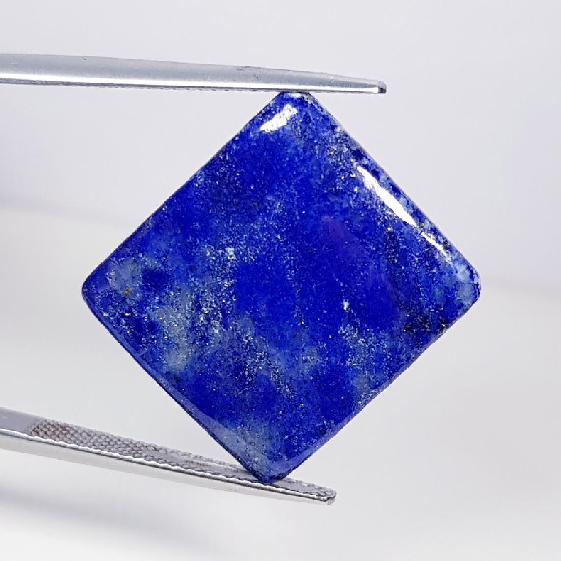 23.48 ct Natural Lapis Lazuil: No Reserve! Item: 23.48 ct Natural Lapis Lazuil Color/Clarity: Opaque Gemstones Carat Weights: 23.48 Size/Dimensions: 20.92 x 19.28 x 4.55 Square - Afghanistan/Chile Shipping: Worldwide: Flat-rate of 