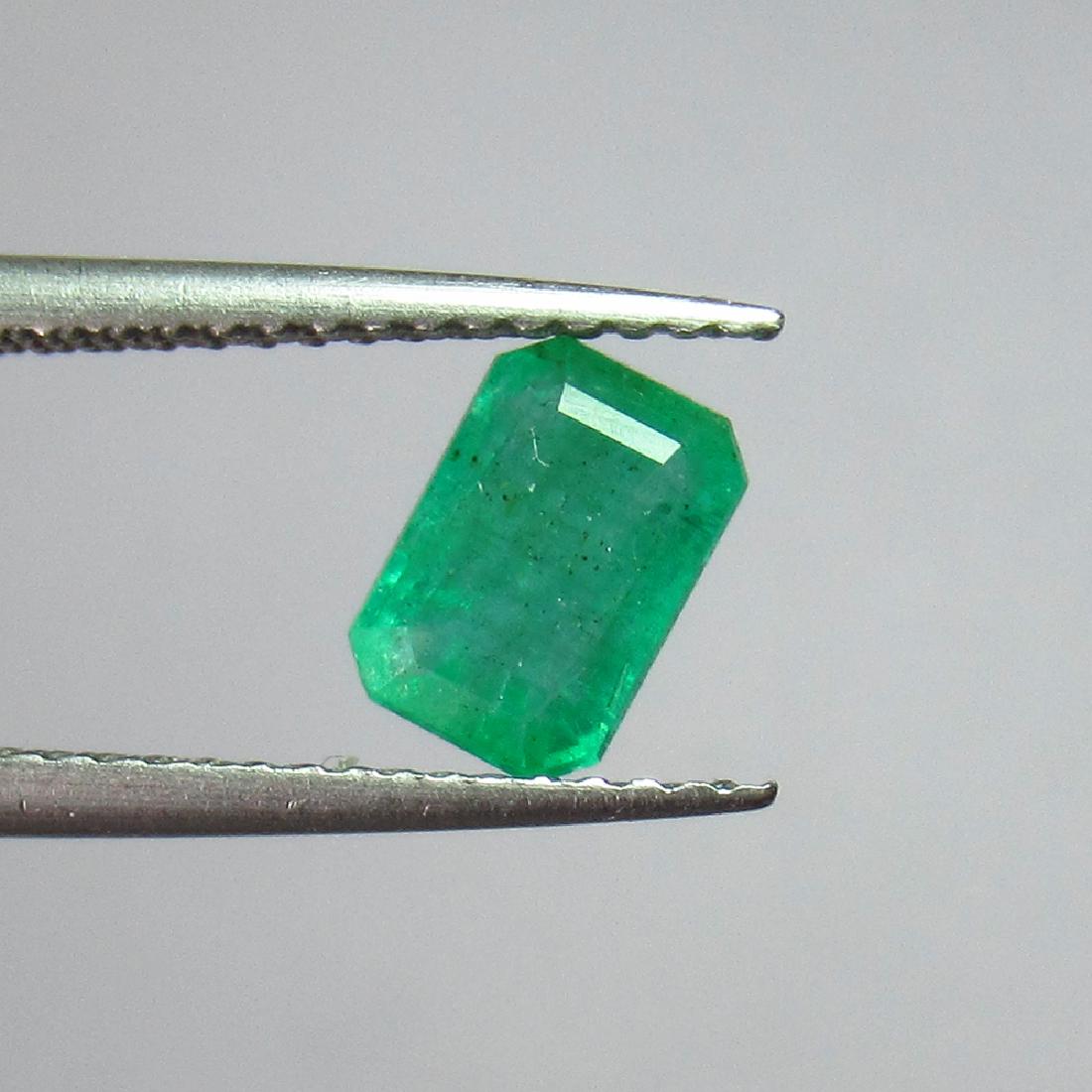 1.03 Ct Genuine Zambian Emerald Octagon Cut (1 of 2)