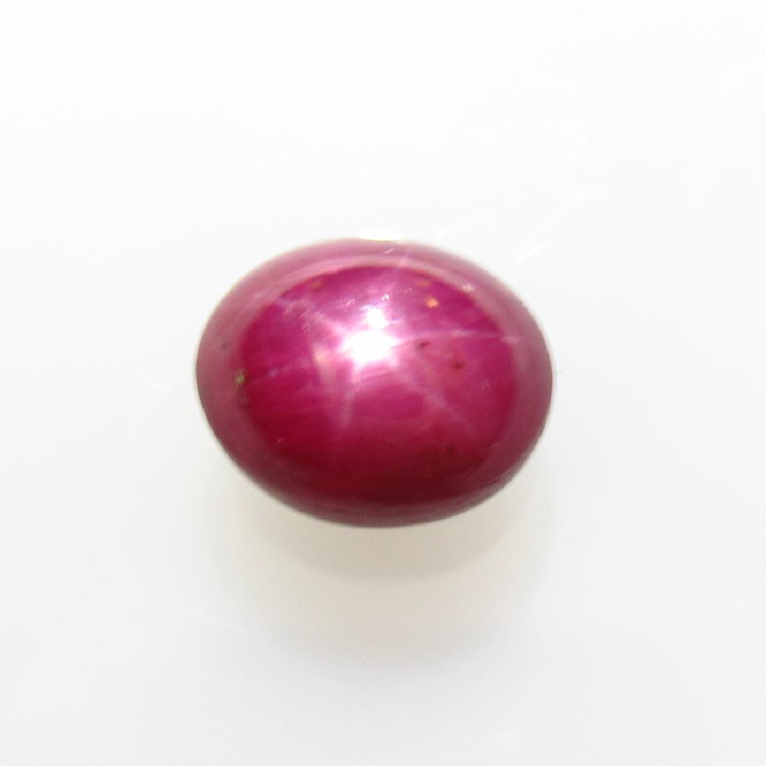2.48 Ct Genuine Six Line Star Ruby Oval Cab (1 of 3)