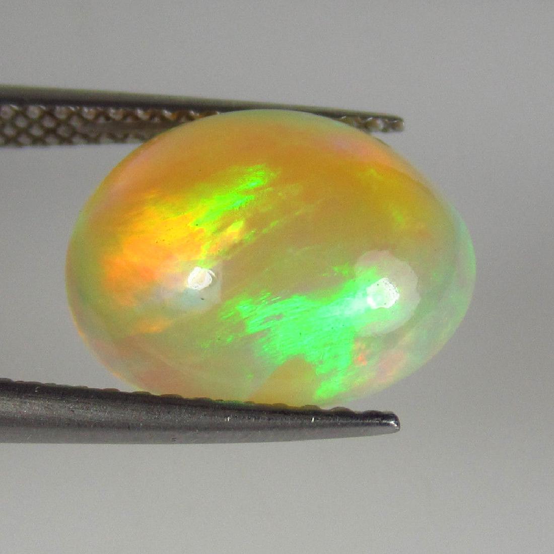 3.22 Ct Genuine Ethiopian Multi-Color Fire Opal Oval (1 of 2)