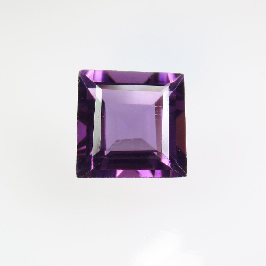 4.03 Ct Genuine Brazil Purple Amethyst 11X11 mm Square (1 of 2)