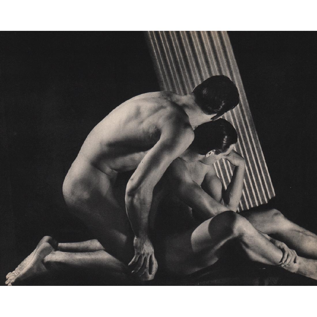 GEORGE PLATT-LYNES - Male Nudes: Artist: GEORGE PLATT-LYNES Print Title: Male Nudes Medium: Sheet-Fed Gravure Printing Date: 1930's Printed in France Image Size approx: 9.25 X 7.5 inches George Platt-Lynesan American fashion and comm