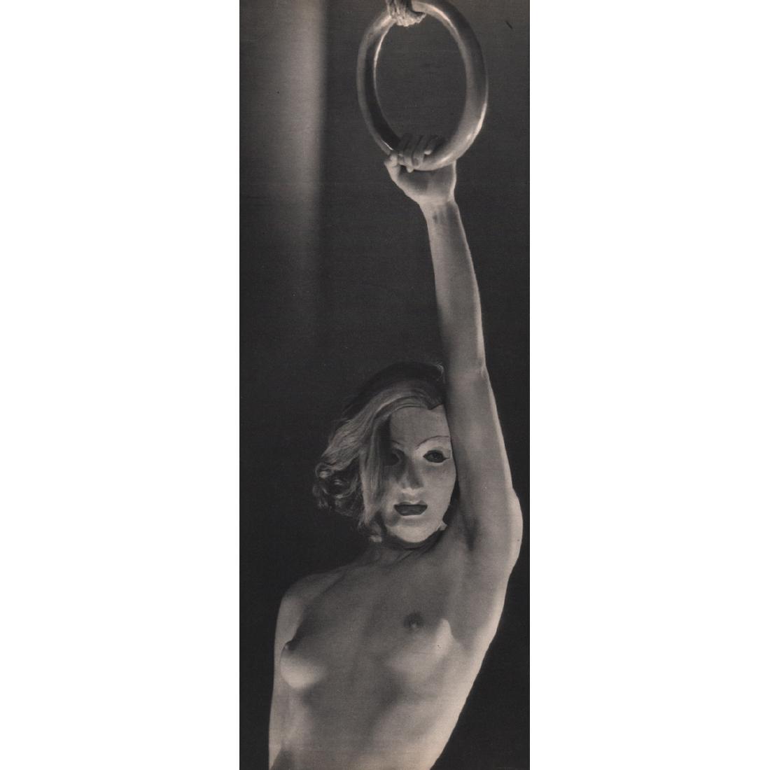 DORA MAAR & KEFER - Assia in Mask: Artist: DORA MAAR & KEFER Print Title: Assia in Mask From a now rare French portfolio printed in the 1930s Medium: Sheet-fed Gravure Printing Date: 1930's Printed in France Image size approx: 4.5 x 12