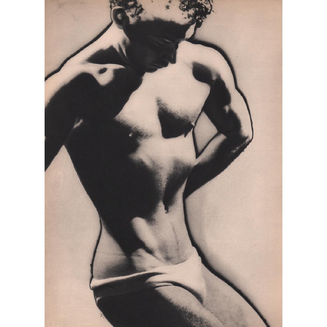 MAN RAY - Solarized Male Figure: Artist: MAN RAY Print Title: Solarized Male Figure From a now rare French portfolio printed in the 1930s Medium: Sheet-fed Gravure Printing Date: 1930's Printed in France Image size approx. 8.5 x 11.5