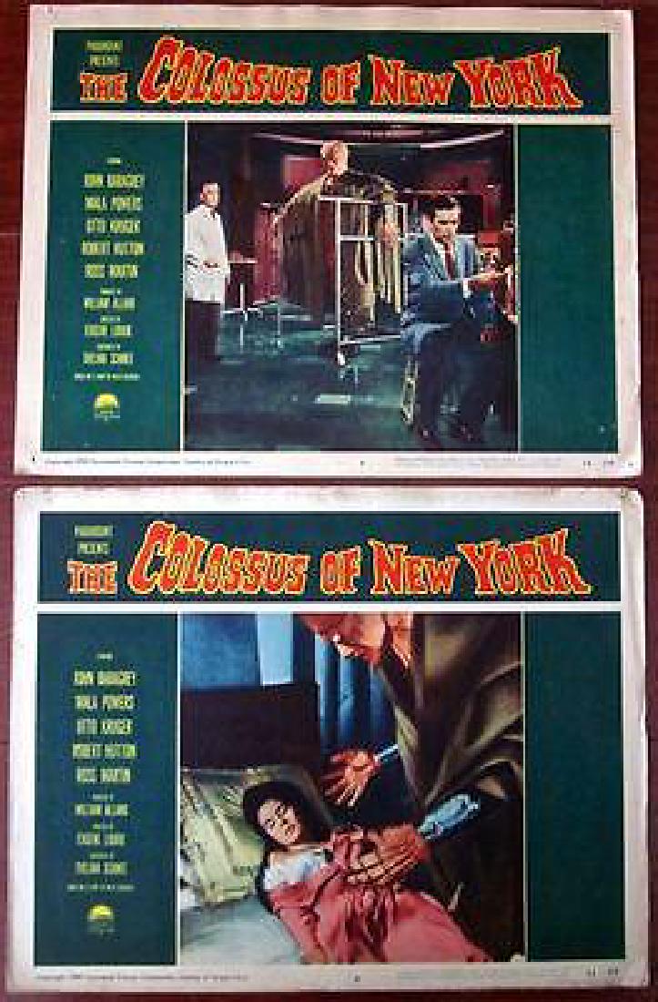 THE COLOSSUS OF NEW YORK -ORIGINAL 1958 LOBBY CARD #5/6: DescriptionTHE COLOSSUS OF NEW YORK Â– ORIGINAL 1958 LOBBY CARD #1/8 POSTER Â– ROBOT MONSTER!! Original 1958 Lobby Card Movie Advertising posters (11? x 14?) Poster has multiple corner & border 