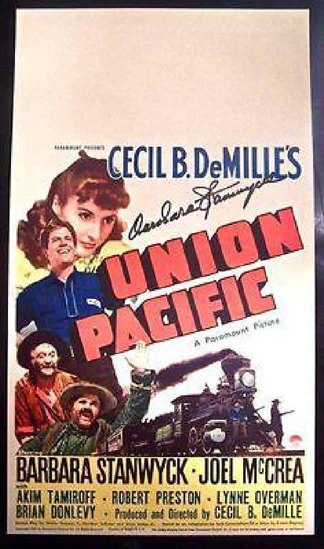 REDUCED 75! PACIFIC ’39 MIDGET WINDOW CARD McCREA &: Description Overall in Fine Condition. This rare Midget/Mini Window Card for UNION PACIFIC has been cleaned, had the top blank advertising area replaced and touch-ups to the borders by John Davis at P
