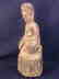 Antique original lacquer Bodhisattva figurine sitting - 5