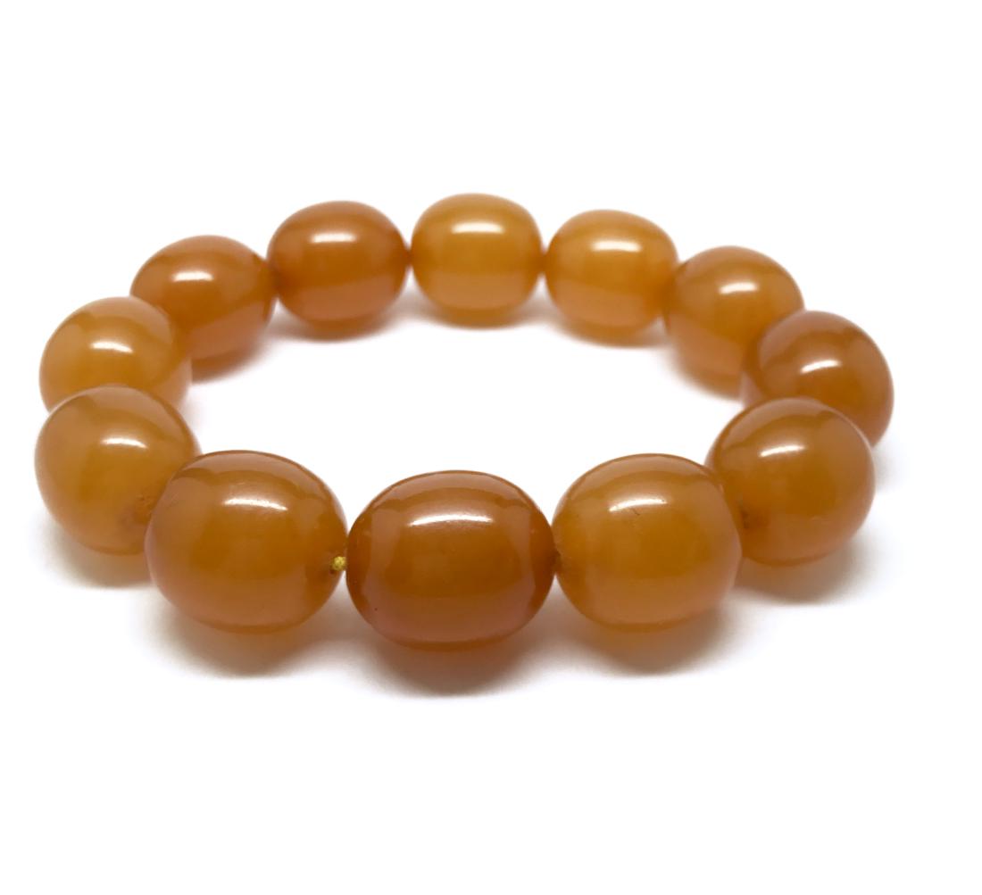 Art deco bracelet Baltic amber beads (1 of 8)