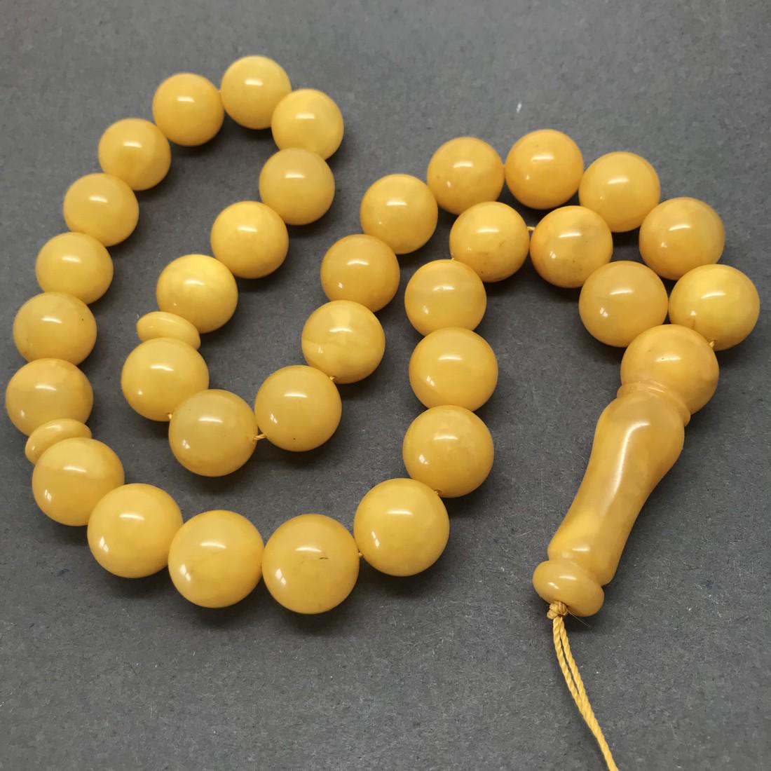Tesbih Baltic amber rosary beads ø14mm (1 of 8)