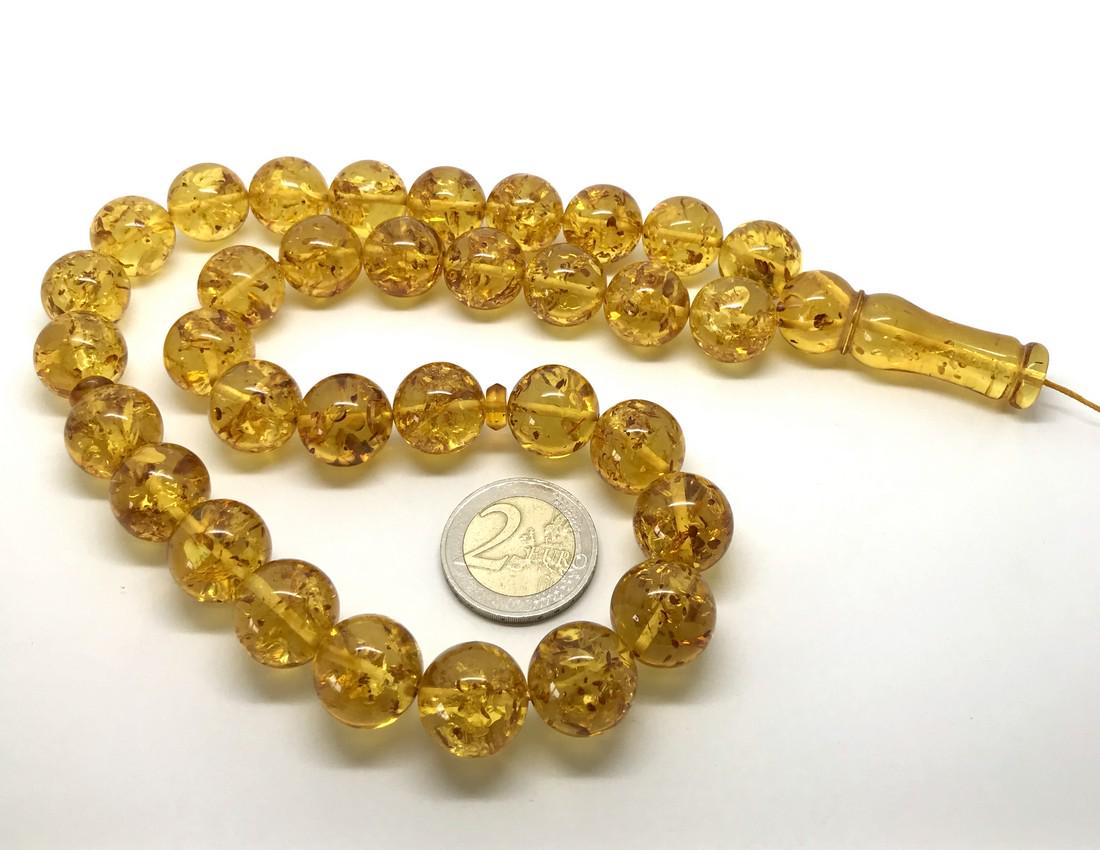 Tesbih Baltic amber rosary beads ø15.5mm (1 of 6)