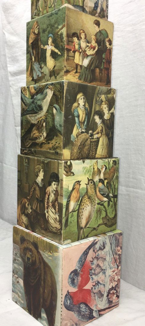 Set of 10 Paper-Covered Childrens Stacking/Nesting (1 of 3)