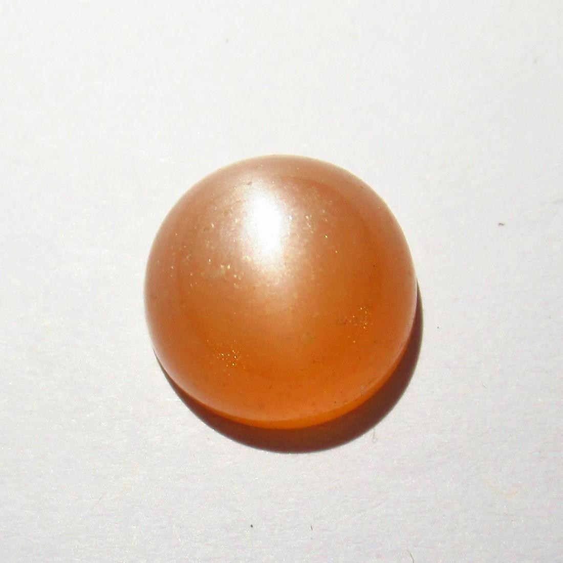 7.12 Ct Genuine Orange Moonstone Catseye Round Cab: No Reserve! Item: 7.12 Ct Genuine Orange Moonstone Catseye Round Cab Stone Clarity: Transparent Loose Gemstone: Natural Moonstone Catseye Carat Weights: 7.12 Size/Dimensions: 12.00 x 12.00 x 7.10 mm O