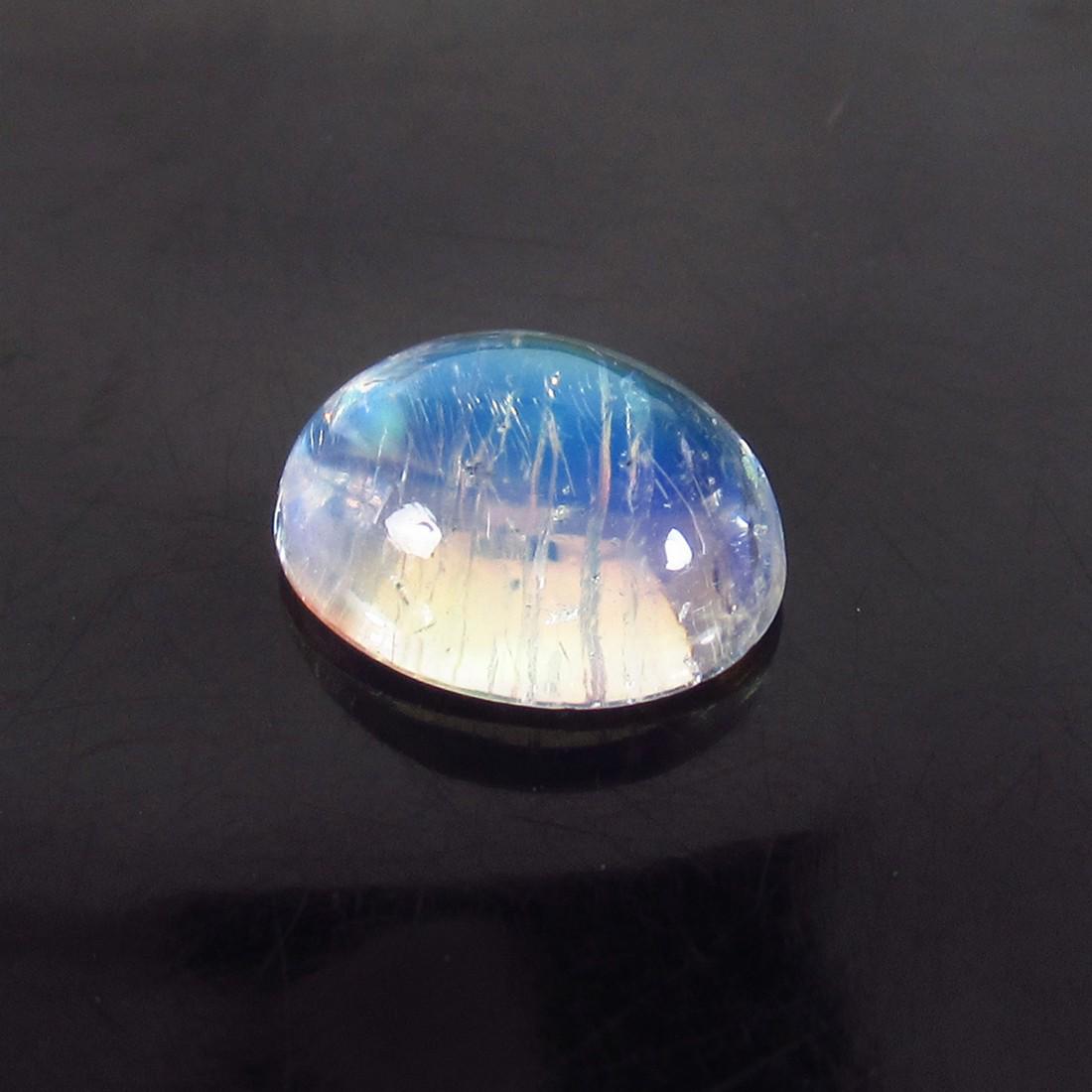2.00 Ctw Natural Blue Moonstone 9X7 mm Oval Cab: No Reserve! Item: 2.00 Ctw Natural Blue Moonstone 9X7 mm Oval Cab Stone Clarity: Transparent Loose Gemstone: Natural Blue Moonstone Carat Weights: 2.00 Size/Dimensions: 9.10 x 7.10 x 4.30 mm Nice Oval