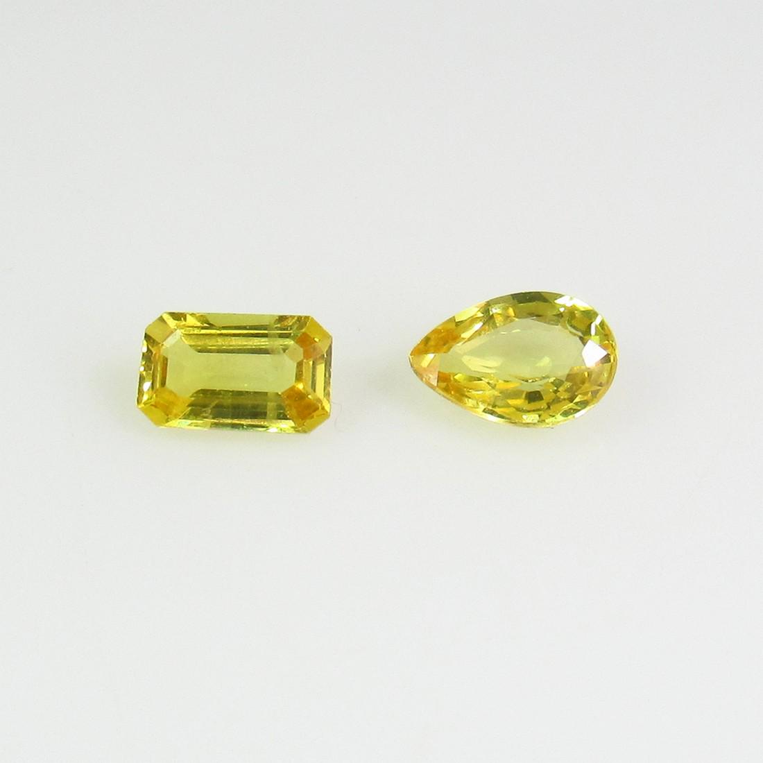 0.94 Ctw Natural Ceylon Yellow Sapphire Mixed Lot (1 of 2)