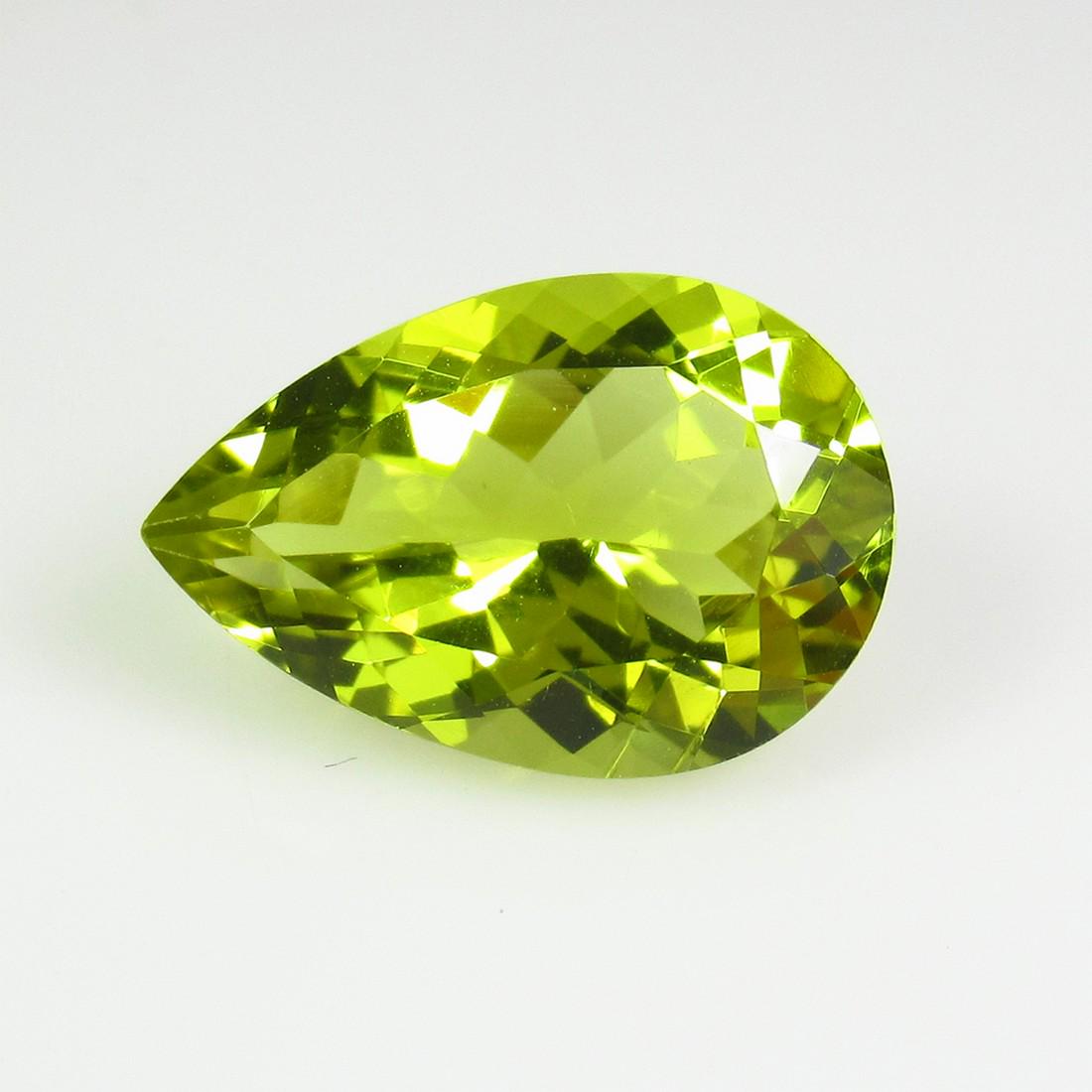 5.51 Ctw Natural Yellow Lemon Quartz Pear Cut (1 of 2)