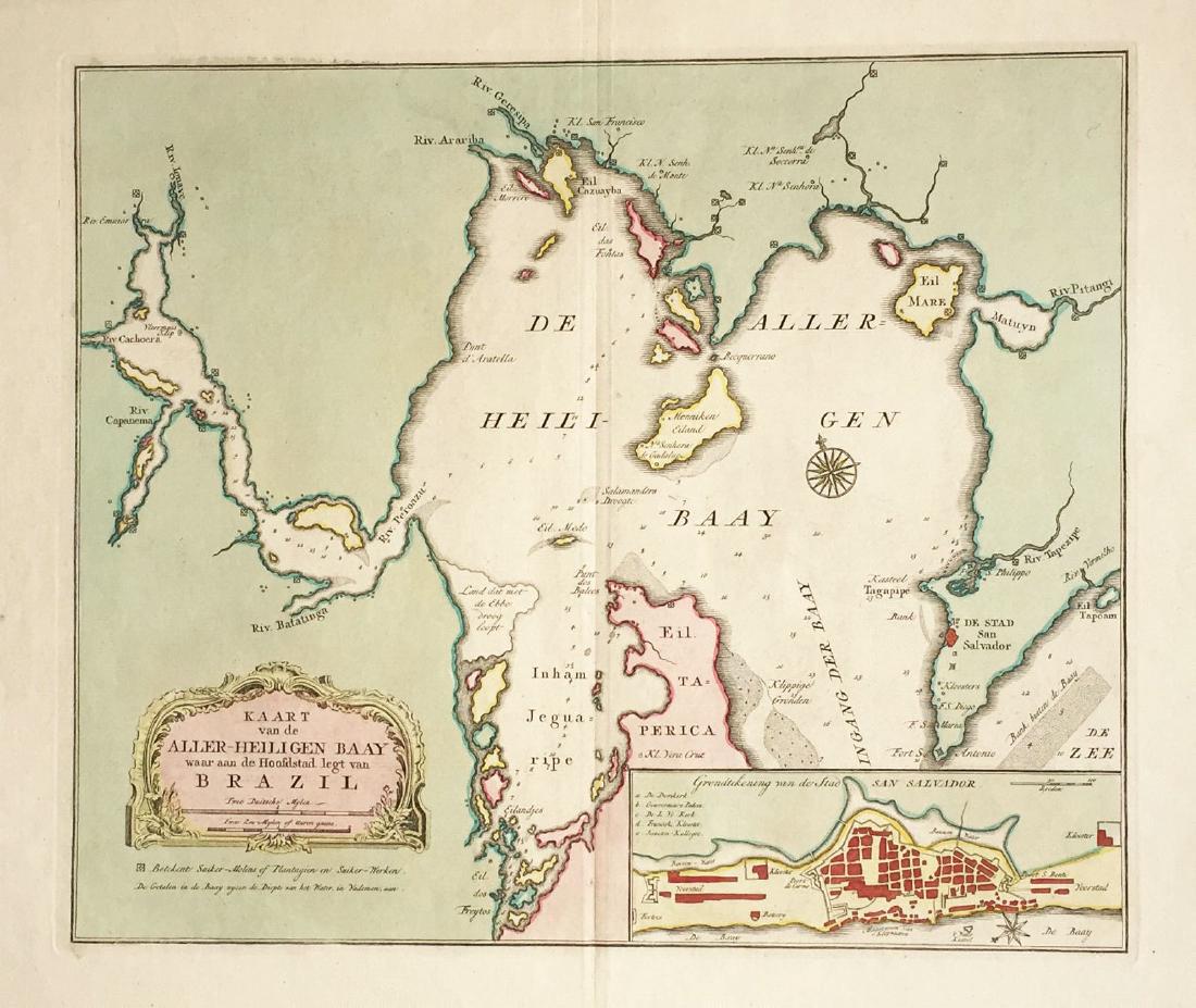 Tirion: Todos os Santos Bay, Brazil, with Salvador Plan (1 of 2)