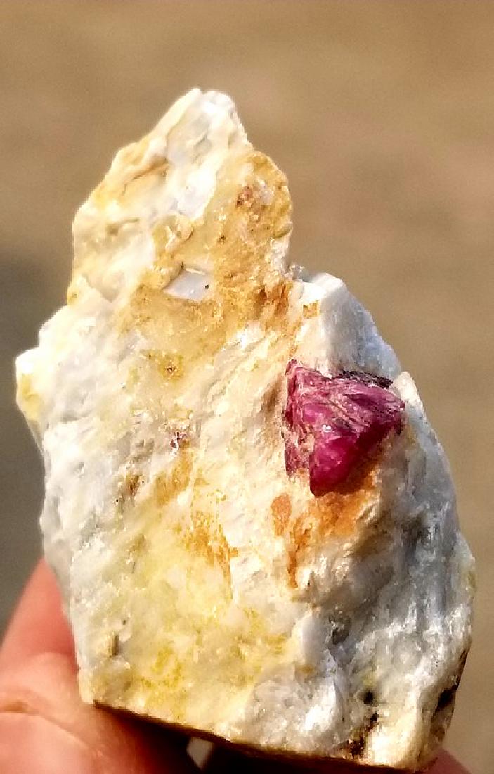 40.8 GRAMS NATURAL RUBY WITH MOTHER ROCK: Title: 40.8 GRAMS NATURAL RUBY WITH MOTHER ROCK Origin: AFGHANISTAN Weight: 40.8 GRAMS 40.8 GRAMS NATURAL RUBY WITH MOTHER ROCK Reserve: $25.00 Shipping: Domestic: Flat-rate of $15.00 to anywhere with