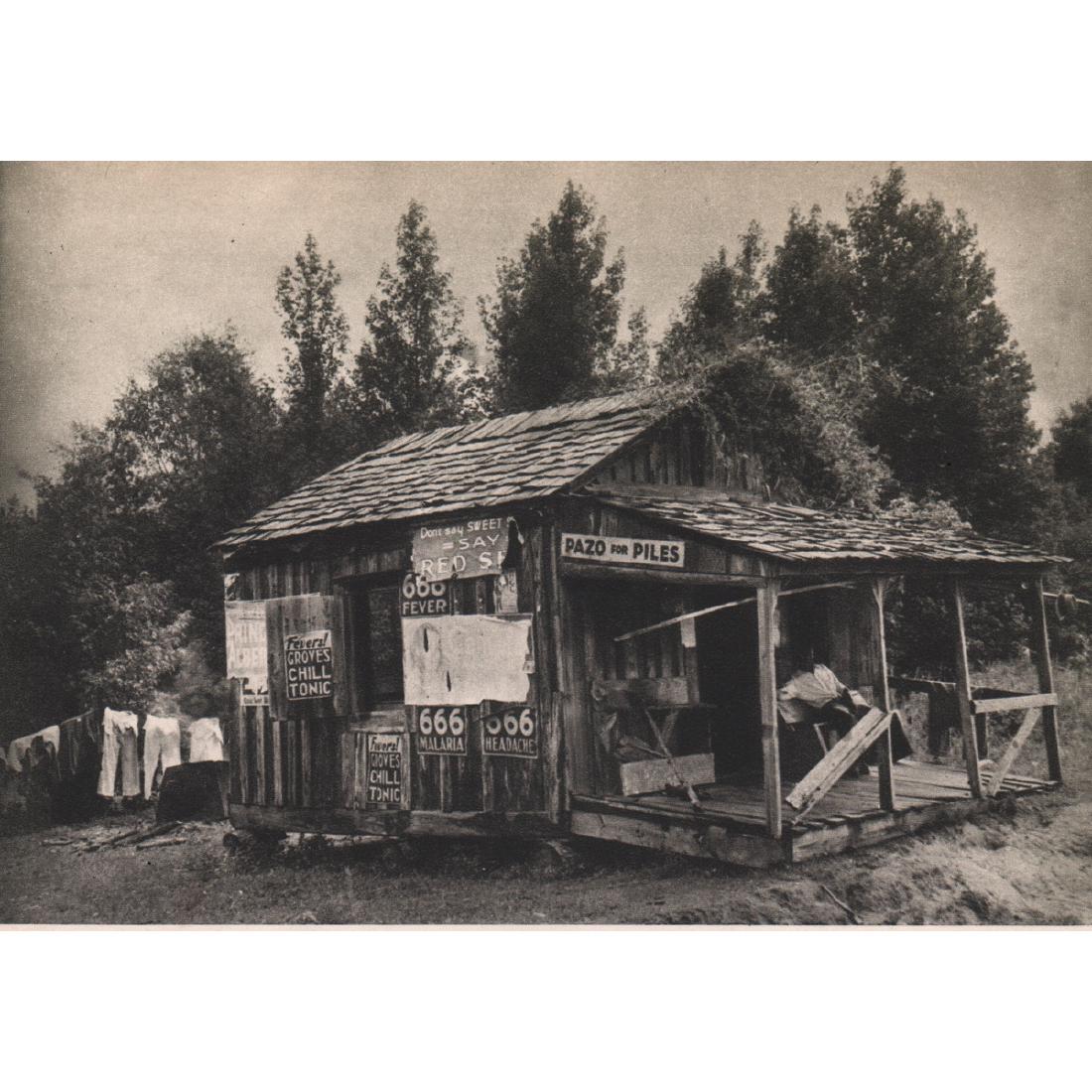 MARGARET BOURKE-WHITE - Montgomery Alabama: Artist: MARGARET BOURKE-WHITE Print Title:Montgomery Alabama Medium: Sheet-fed Gravure Printing Date: 1930's Printed in the USA Image Size approx: 6.25 x 4.75 inches Margaret Bourke-White (1904-1971)