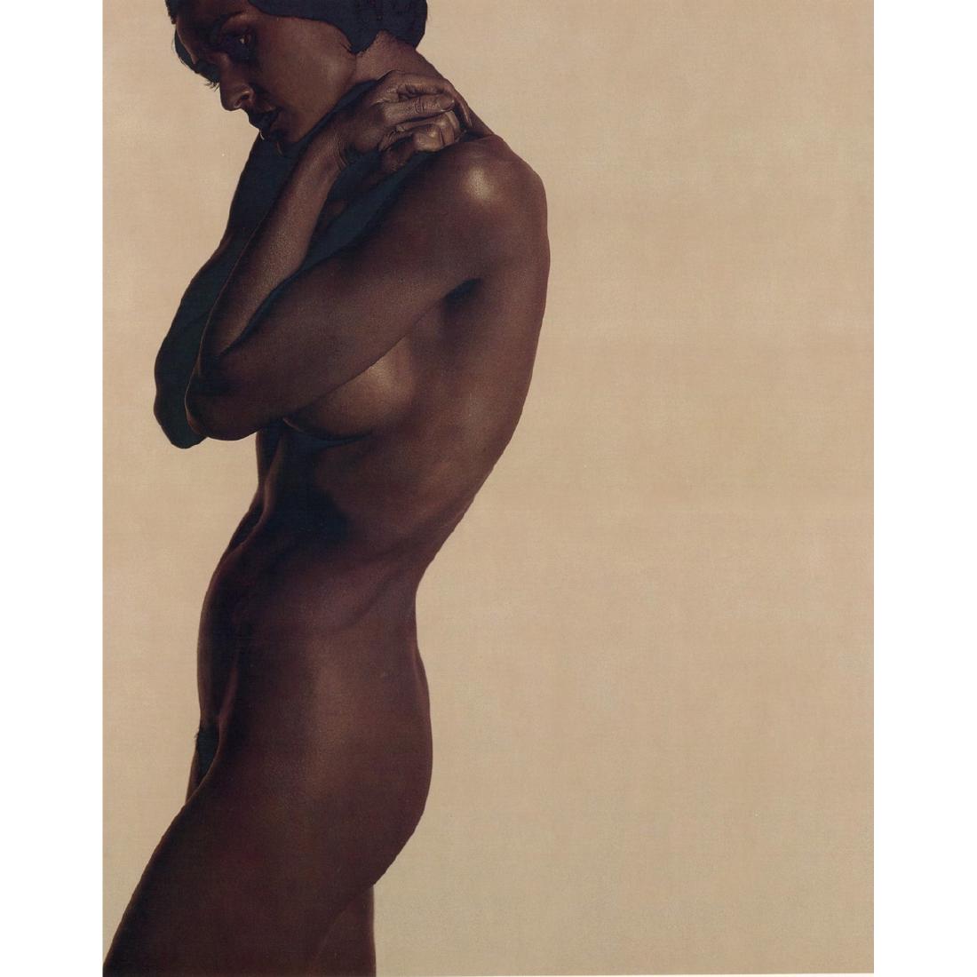 KARL LAGERFELD - Demi Moore: Artist: KARL LAGERFELD Print Title: Demi Moore Medium: Satin Finish Umber Photo-Lithograph Printing Date: 1970's Printed in USA Image Size approx: 10.5 x 13 inches Karl Otto Lagerfeld (b. 1933) is a G