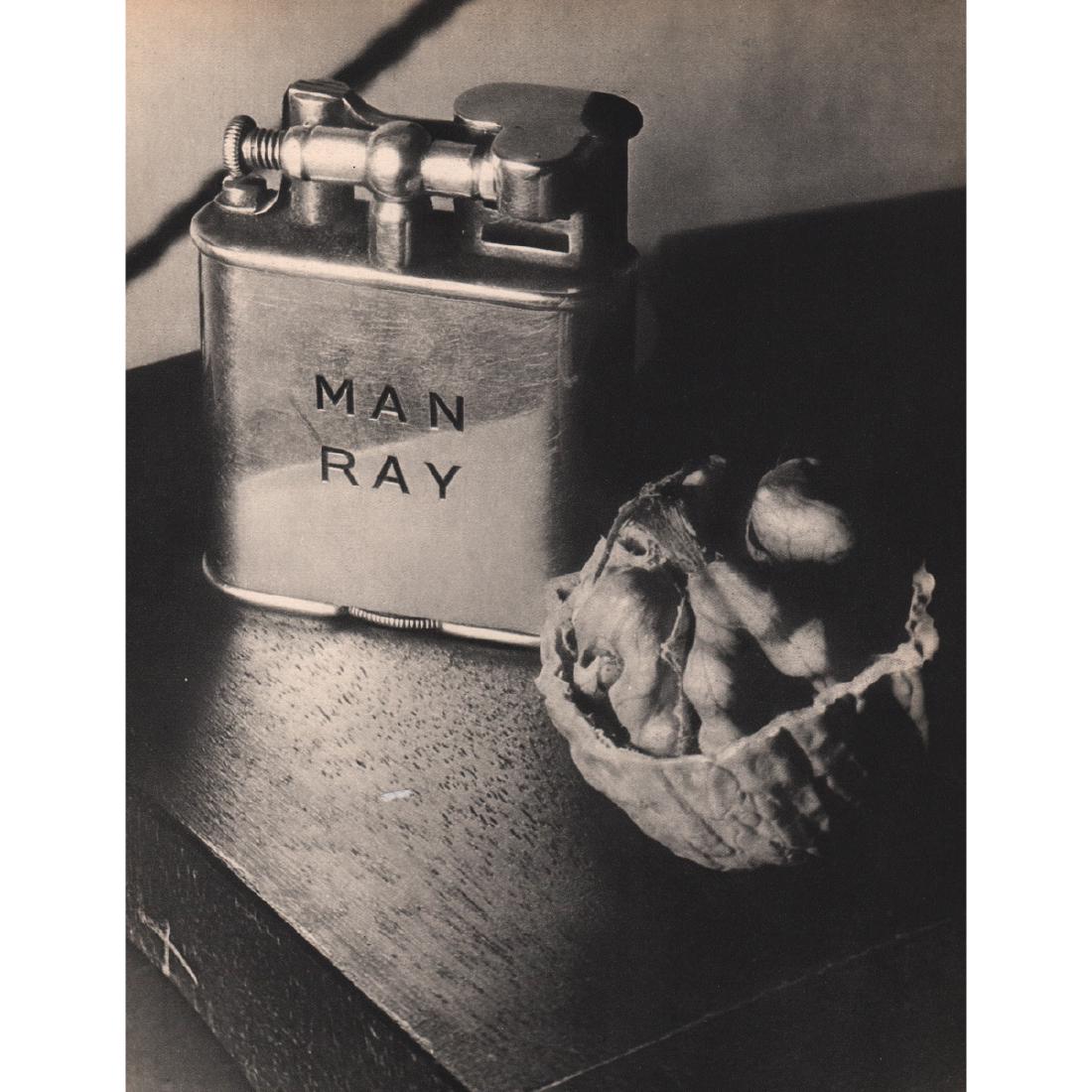 MAN RAY - Lighter and Walnut: Artist: MAN RAY Print Title: Lighter and Walnut Medium: Sheet-fed Gravure Printing Date: 1930's Printed in France Image size approx: 8.5 x 10.5 inches Man Ray, original name Emmanuel Radnitzky, was bo