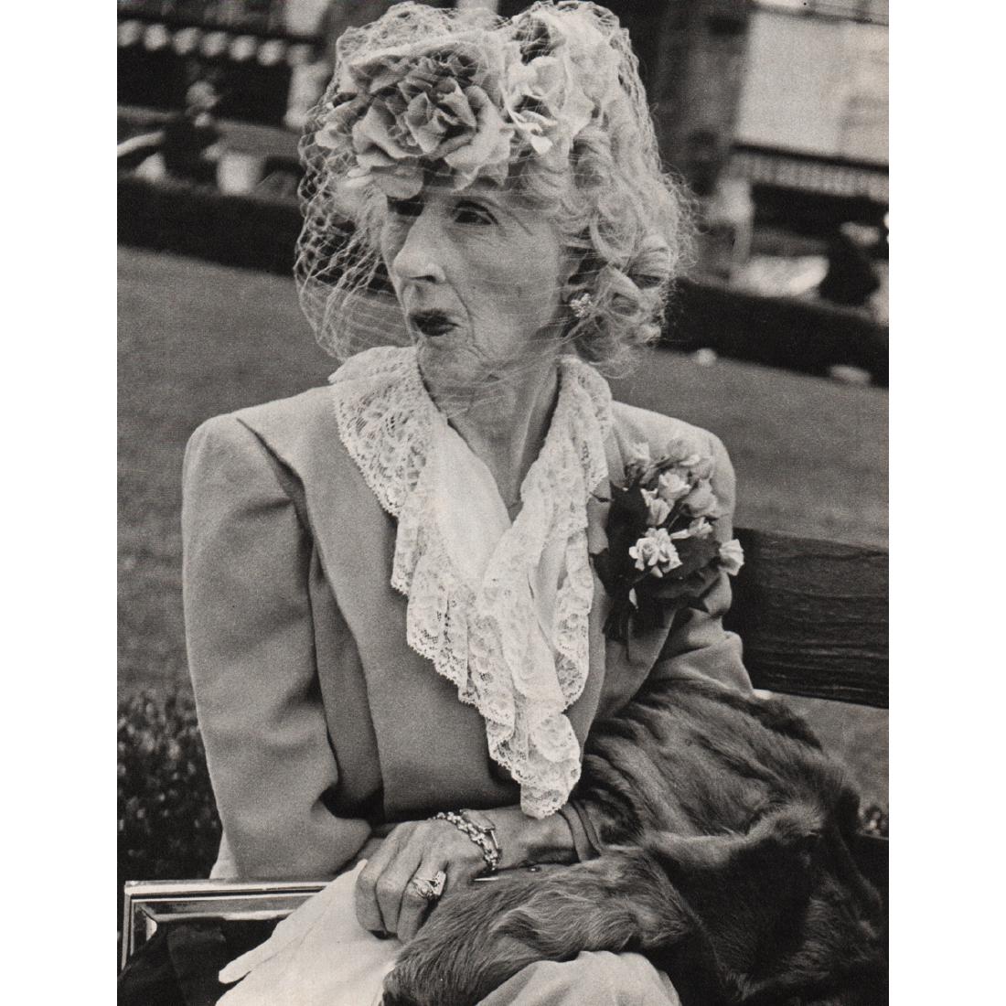LISETTE MODEL - Woman with Veil, San Francisco: Artist: LISETTE MODEL Print Title: Woman with Veil, San Francisco Medium: Sheet-fed Gravure Printing Date: 1970's Printed in Great Britain Image Size: 7 x 8.5 inches Lisette Model born Elise Amelie Fe