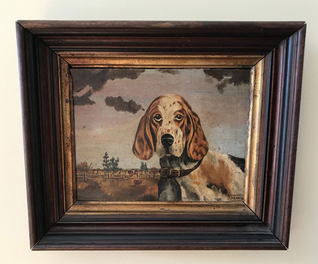 19thc Folk Art Painting (1 of 3)