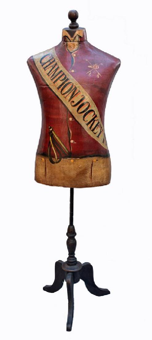 Painted paper mache and wood mannequin store display (1 of 2)