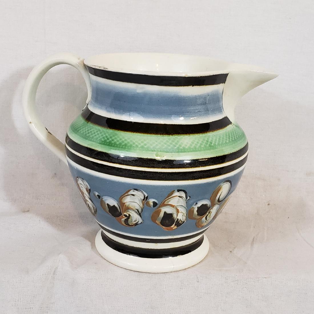 Mocha earthworm pattern cream jug ca 1820 (1 of 4)