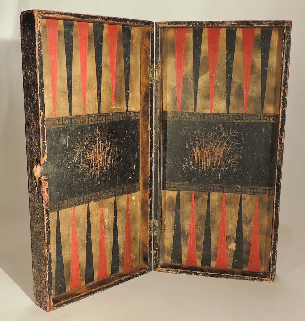 Painted Backgammon Box (1 of 4)