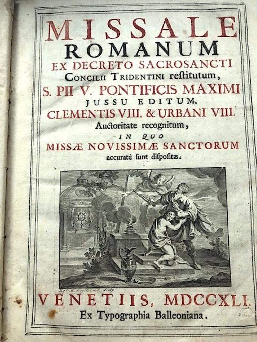 Catholic Missal  Illustrated Fine Binding Engravings (1 of 16)