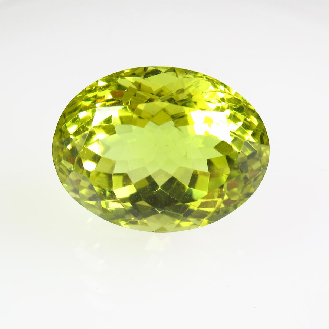 13.88 Ctw Natural Lemon Quartz 17X13 mm Oval Cut (1 of 2)