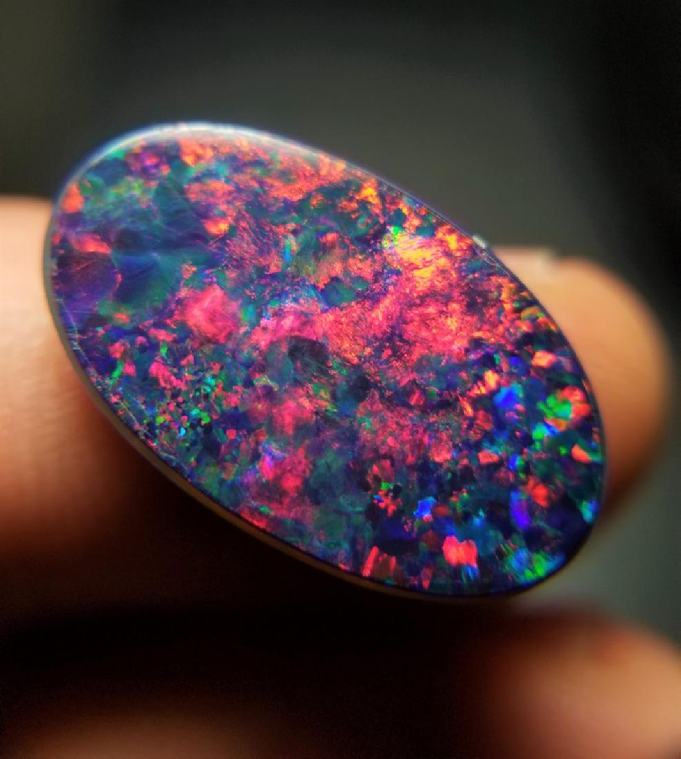 5.18 ct Australian Black Opal Doublet (1 of 6)