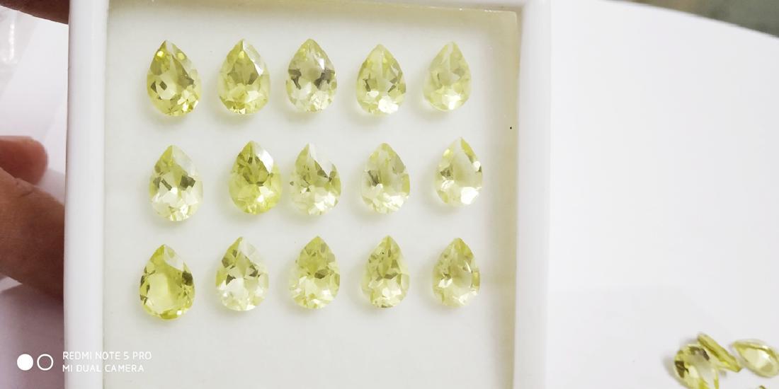 Natural Pear Shape Yellow Topaz Wholesale Lot (1 of 2)