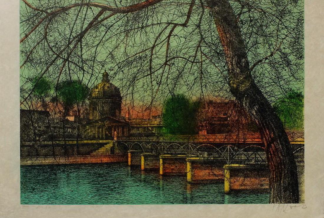 Carzou - Landscape: Title: Landscape Artist: Carzou Medium: etching Dimensions: 47?65 Additional Information: etching by famous french armenian artist Carzou (signed) Reserve: $100.00 Shipping: Domestic: Flat-rate