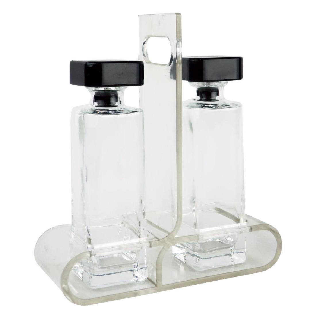 Luigi Bormioli Lucite and Glass Oil & Vinegar Set (1 of 4)