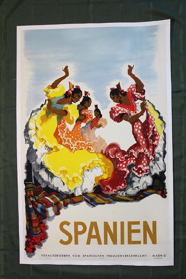 Spanien (Spain, 1949) 39.5? x 24.5? Jose Morell Travel (1 of 1)