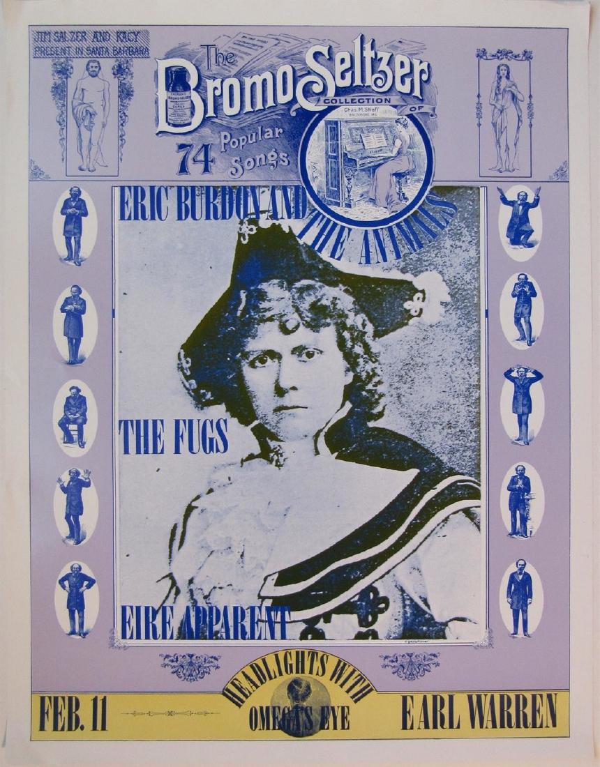 Eric Burdon & the Animals - JIM SALZER POSTER (1 of 1)