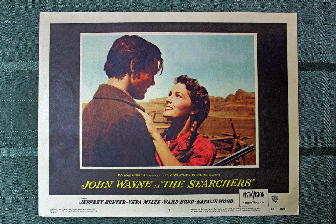 The Searchers (Warner Bros., US, 1956) lobby card #3: Description The Searchers (1956) An American Civil War veteran embarks on a journey to rescue his niece from the Comanches. Director: John Ford Writers: Frank S. Nugent (screenplay), Alan Le May (from