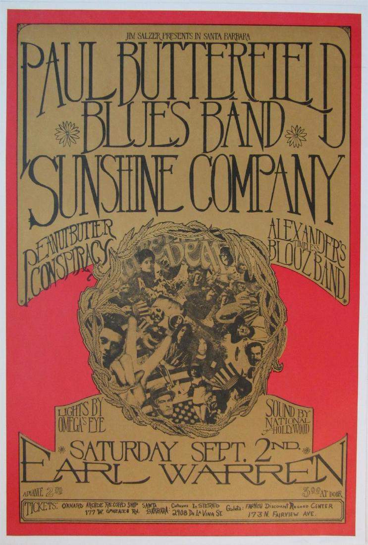 Paul Butterfield Blues Band - JIM SALZER POSTER (1 of 1)