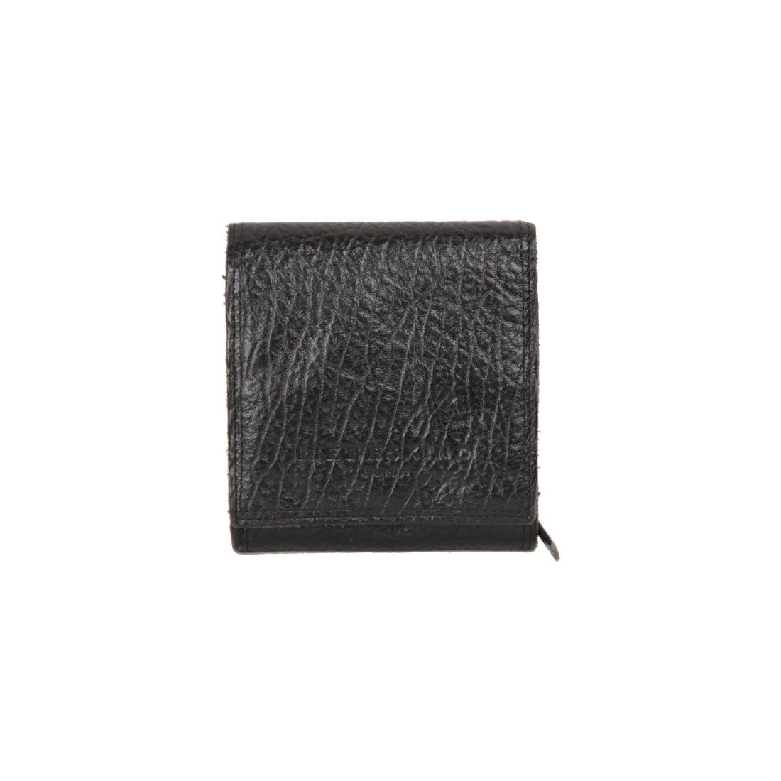 LIEBESKIND Black Leather COMPACT Flap WALLET Coin Purse (1 of 7)